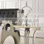 D374 Frensh style living room furniture white marble side table