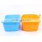 Eco-friend PP material square shape cat litter box, plastic pet toilet box