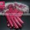 2015 Fashion Winter Leather Gloves Women Fur Gloves Ladies Leather Gloves
