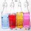Glass bottle water glass jar with locking lid