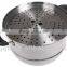stainnless steel 18/8 steamer pot with Mirror polish & Two-double layer