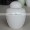White and black glazing 3 different size pottery cremation pet ashes urns
