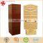 revolving wooden slatwall display with spinner rotating