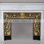 Antique European style facing stone carving marble fireplace
