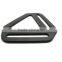 2" Black Suspender Back Crosser, Triangle Plastic Adjustable Slider For Backpack, Plastic Adjuster Buckle for Backpack