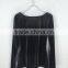Long Sleeve High Quality Velvet Black Women Clothing Tops for Women 2016 Blouses