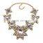 Luxury crystal flower women necklace jewelry ,night dress accessories