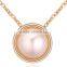 high end semi-precious pearl pendant necklace fashion natural pearl pendant necklace for her gifts
