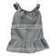 Solid Color Ruffle Baby Clothes Suspenders Wholesale High Quality Girl Casual Kids Dress