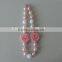 2016 baby girl flower necklace peral crystal symmetric kids clothes decor hot wholesale children jewelry