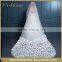 Beaded Edged Ivory White Wedding Veil Soft Tulle High Quality Wedding Bridal Veils