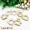 EN71 Approved Organic Zelkova Wood Animal Shape Baby Wooden Teether
