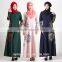 women lace muslim dress/hsz muslim Arabian lace abaya kaftandress/ islamic muslim women dress