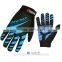 sky blue touch screen cycling outdoors training gloves/ unisex at 6 color cylcing motor full finger gloves