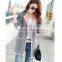 B41006A 2017 wholesale women big size clothes fashion long sleeve simple cardigan