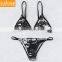 Custom Logo Beachwear Two Piece Strap Swimwear Strappy Swimsuit For Women