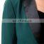 CHEFON Contrast lapel ladies green blazers CFB0007