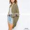 New Season Women Batwing Sleeve Ribbed Knit Oversized Cardigan