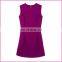 Wholesale Sleeveless Optional Color Yarn Dyed Cotton Fabric Vest Dress