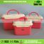2015 new product plastic stackable storage bin 3pcs for set