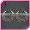 2017 Ladies fashion Exaggerated Personality Metal Multilayer Loop earrings