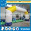 TOP advertising blimp wedding arch flower inflatable finish line for kids and adults