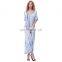 Kate Kasin Womens Loose Comfortable Short Sleeve V-Neck Tie Dye Casual Maxi Dress KK000701-2