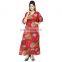 Full Length Plus Size Women's Casual Wear 100%Cotton Kaftan Maxi Dress Long Beach Wear Sexy Loose Dress Caftan