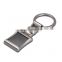 High end metal pearl nickel plate square shape keychain