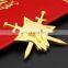 Personalized Golden Metal Badge Customized