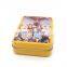 colored tin, Playing cards custom design tin box with hinged lid and