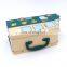 handle lunch tin box with hinge lid custom printing