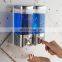 MODUN ABS Plastic Chromed Wall Mounted Soap Dispenser Used For Bathroom