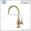 Novelty Royal Luxury Golden brass kitchen faucets tap single hand hot and cold cupc sink mixer water tap