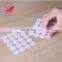 custom white 3M  hoook and loop dot adhesive back with glue