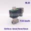 GOGO zero-pressure start 1/4" 24V 12V Orifice 4/5/6mm 0-7bar/5bar/3bar 2 way stainless steel water normally open solenoid valve