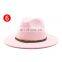 autumn and winter woolen jazz hat British classic flat hat European and American men women fedora hats flat-brimmed fashion cap