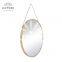 Metal Framed Decorative Wall Mounted Mirror with Hanging Chain, Aluminum Framed Mirror, Custom Mirror Frames