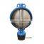 ductile iron worm driven wafer butterfly valve,flange type wafer butterfly valves