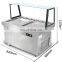 Double pan fried ice cream roll machine with food cart/fast food carts/trailer