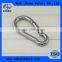 High polished stainless steel material oval shaped quick link carabiner spring carabiners