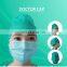 Wholesale Disposable Nonwoven Medical Doctor Surgeon Cap With Ties and Elastic Hospital Operating Doctor Head Cover