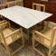 Factory Hot Sales deisgn stone top dining tables set