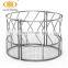 Sheep goat round bale feeder