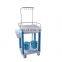 Superior Quality adjustable ABS medical  IV cart infusion trolley with draws  for Hospital