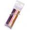 Metal Handle Silicone Nail Art Brush Acrylic Liquid Powder Carving Craft Pottery Sculpture Image Painting Pen 5pcs/set