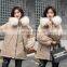 Mid-length 2021 Parkas New Korean Style Fur Collar Ladies Short Pie Overcoming Hooded Cotton Jacket Women's Jacket