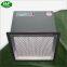 Factory Direct Sale Deep Pleated Glass Fiber H13 H14 Hepa Filter With Aluminium Frame