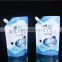Accept Custom stand up spout pouch for laundry with corner handle Standup liquid pouch with spout for laundry detergent
