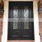 Main gate design double security wrought iron doors